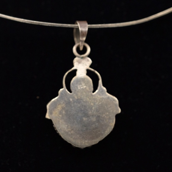 Goth Gorgeous Black Onyx sterling silver Pendant NWT - Picture 7 of 10